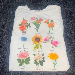 Flower chart shirt